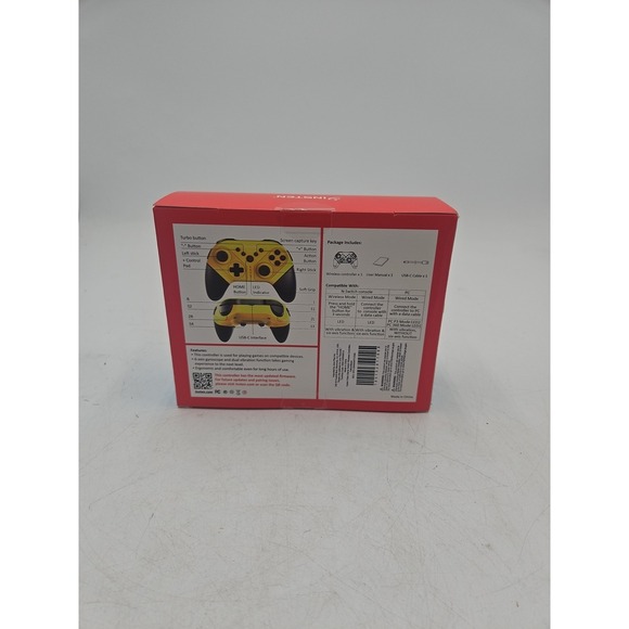 Insten Wireless Pro Controller for Nintendo Switch/OLED/Switch Lite Yellow - Picture 7 of 7